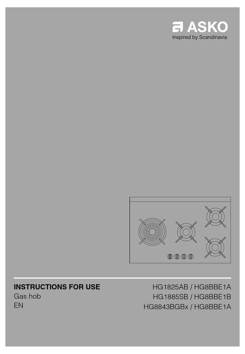 Asko HG8843BGB Series Instructions for use