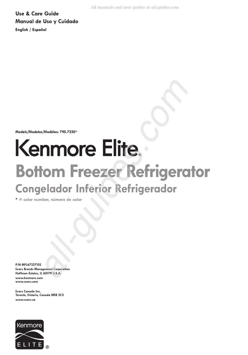 Sears Kenmore Elite 795.7230 Series User manual
