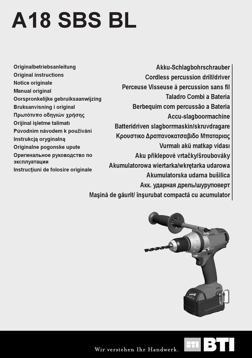 BTI A18 SBS BL User manual