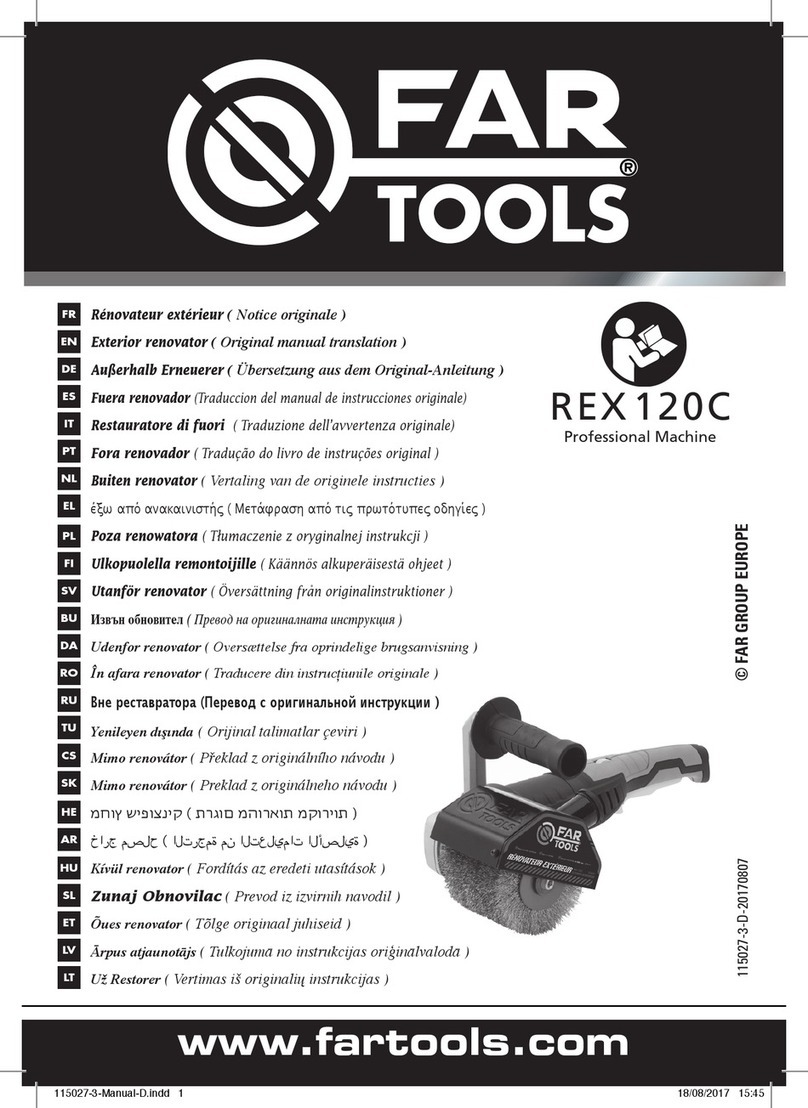 Far Tools REX 120C Original manual translation Far Tools REX 120C Original manual translation