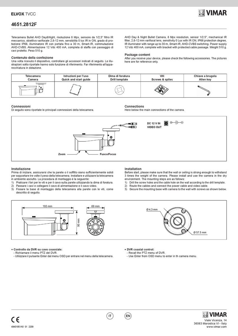 Vimar Elvox 4651.2812F User manual