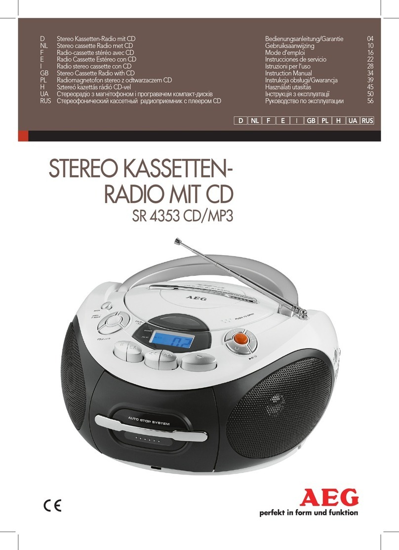AEG SR 4353 User manual
