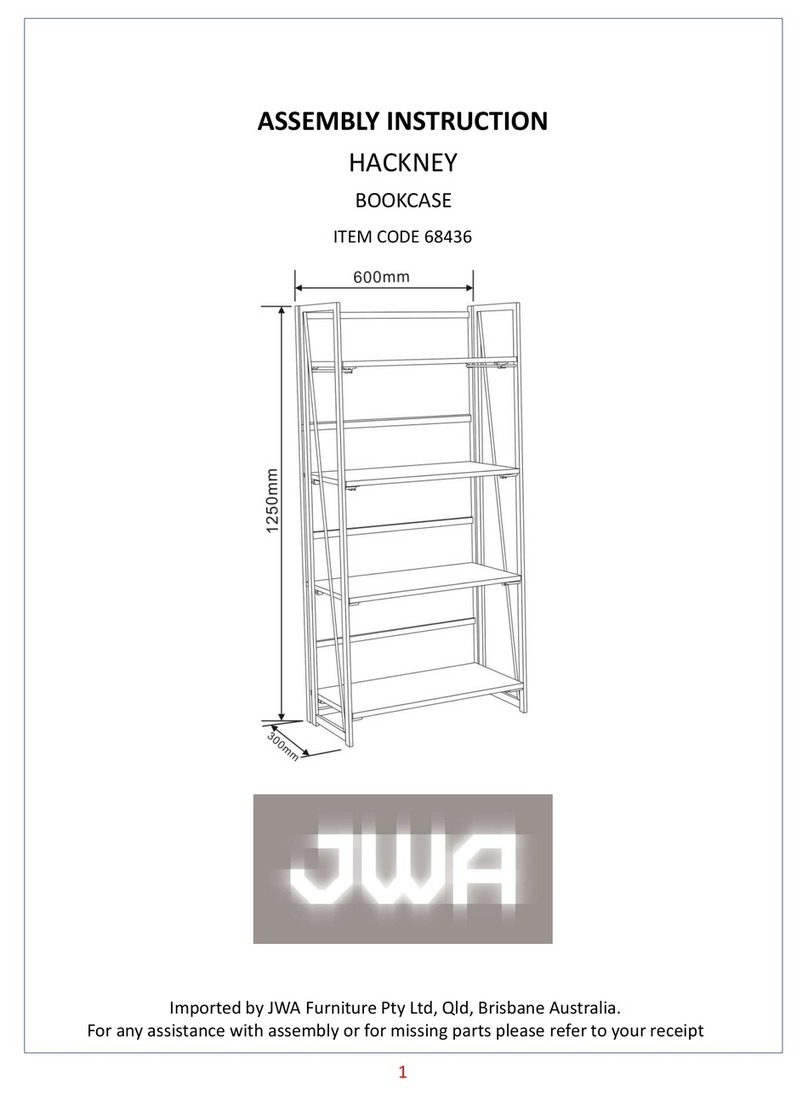 JWA HACKNEY 68436 Assembly instruction
