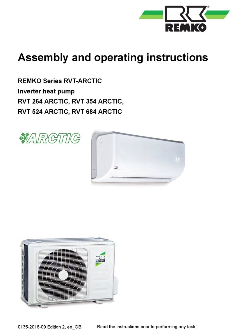 REMKO RVT 264 ARCTIC Assembly and operating instructions