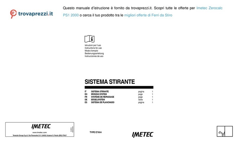 Imetec Zerocalc PS1 2000 User manual