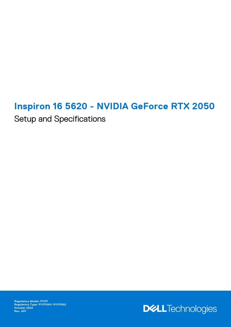 Dell Inspiron 16 5620 Setup and specifications