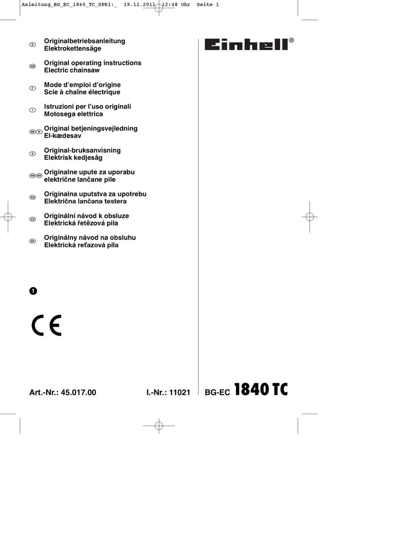 EINHELL BG-EC 1840 TC User manual