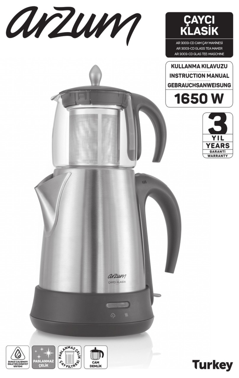 Arzum AR 3003-CD instruction manual