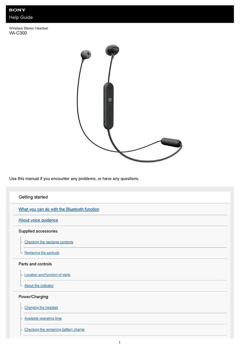 Sony WI-C300 Reference guide Sony WI-C300 Reference guide