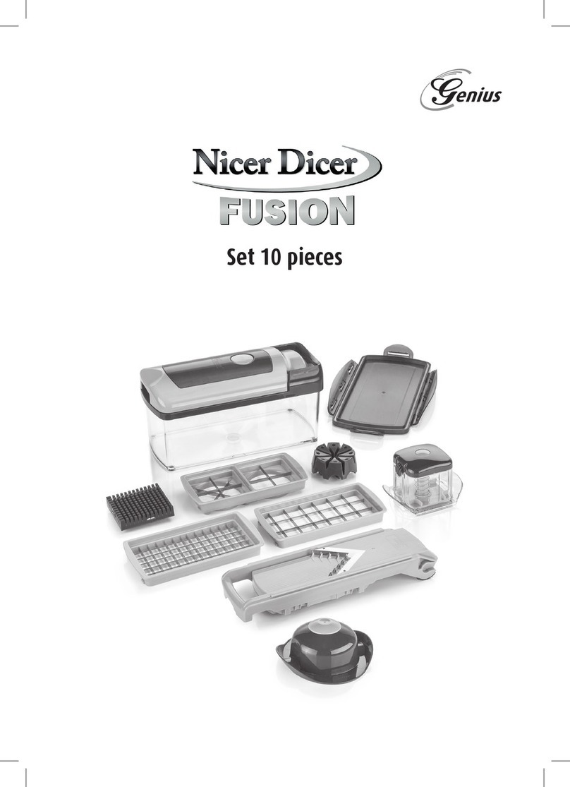Genius Nicer Dicer FUSION Set 10 pieces User manual Genius Nicer Dicer FUSION Set 10 pieces User manual