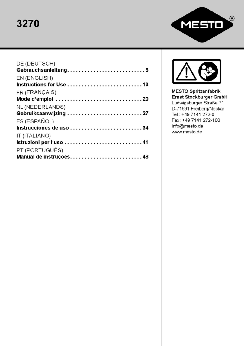 Mesto 3270 Series Instructions for use