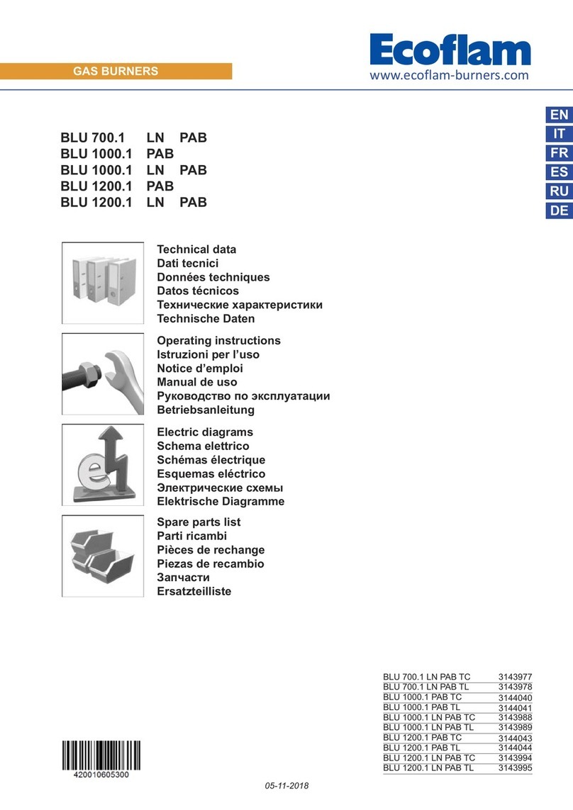 Ecoflam BLU 700.1 LN PAB TC User manual Ecoflam BLU 700.1 LN PAB TC User manual