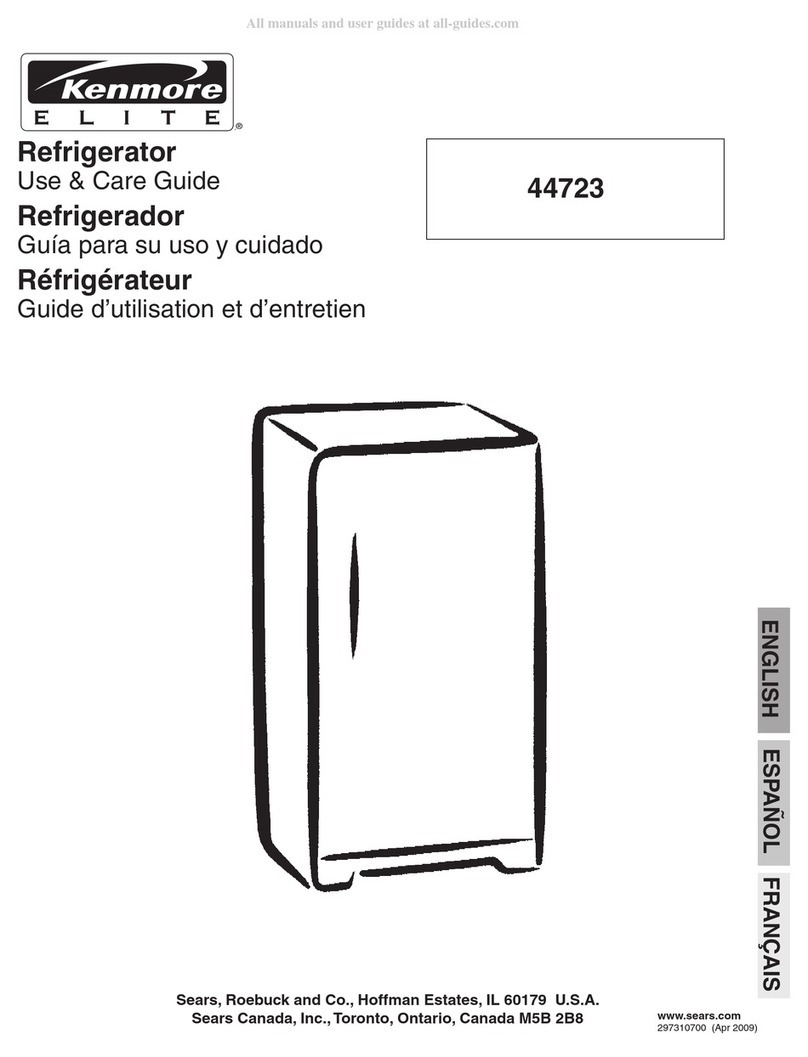 Sears Kenmore ELITE 44723 Use & care guide