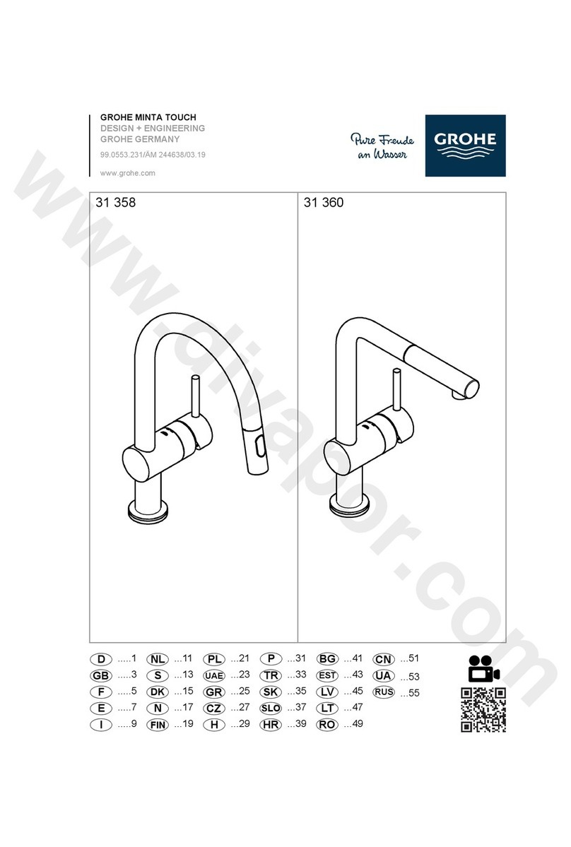 Grohe MintaTouch 31 360 User manual