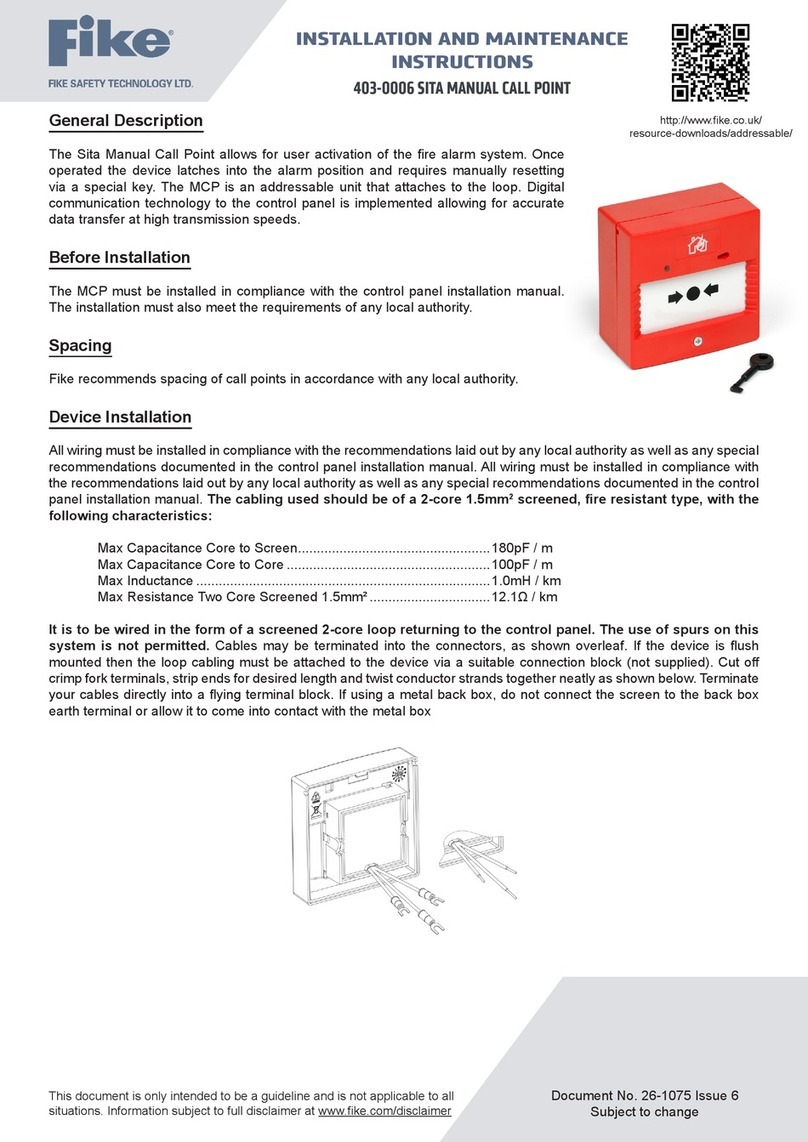 Fike 403-0006 User manual