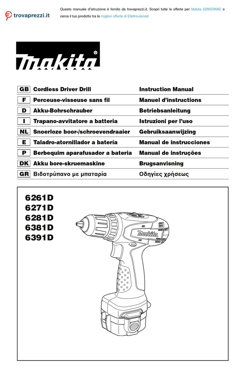 Makita 6280DWAE User manual Makita 6280DWAE User manual