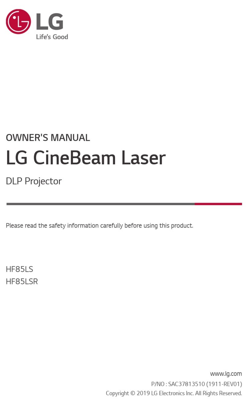 LG CineBeam Laser HF85LS User manual