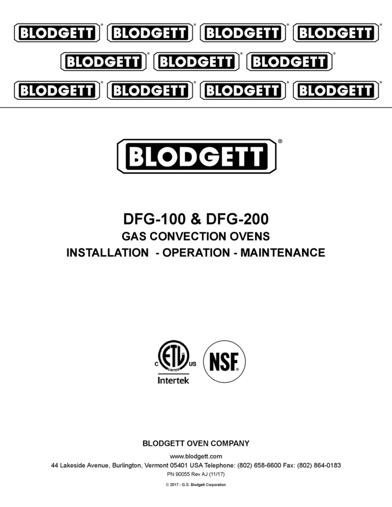 Blodgett DFG100-N Installation operation & maintenance
