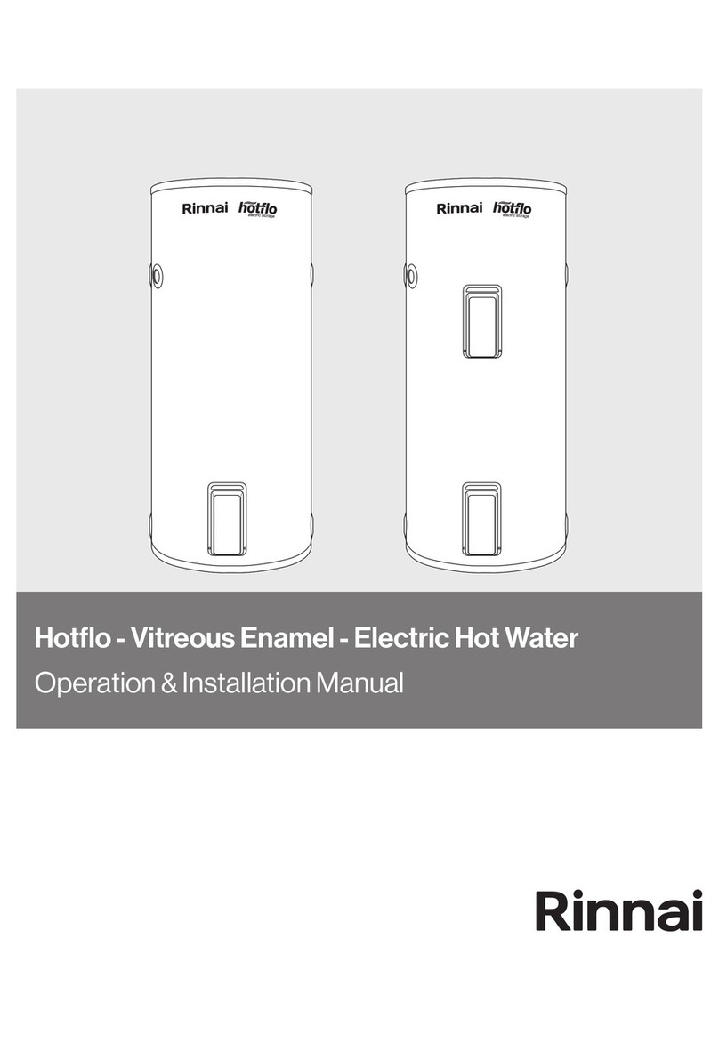 Rinnai Hotflo 25L Operation & installation manual