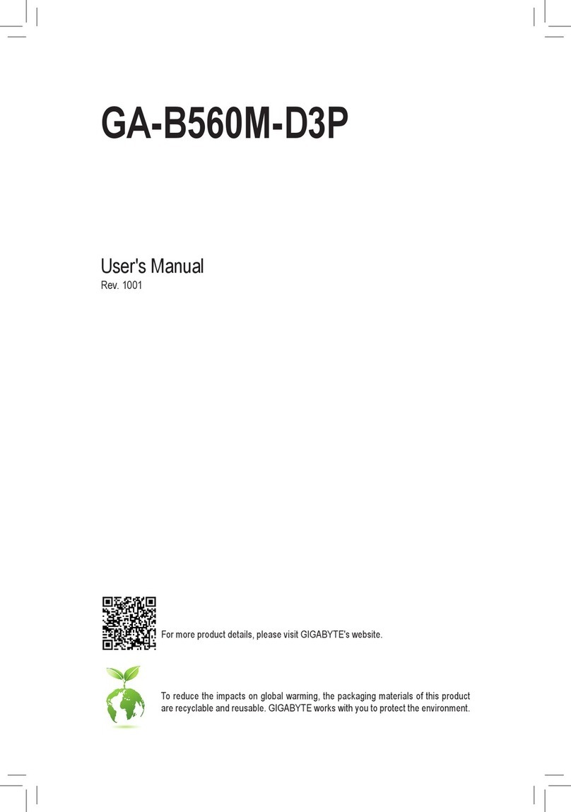 Gigabyte GA-B560M-D3P User manual Gigabyte GA-B560M-D3P User manual