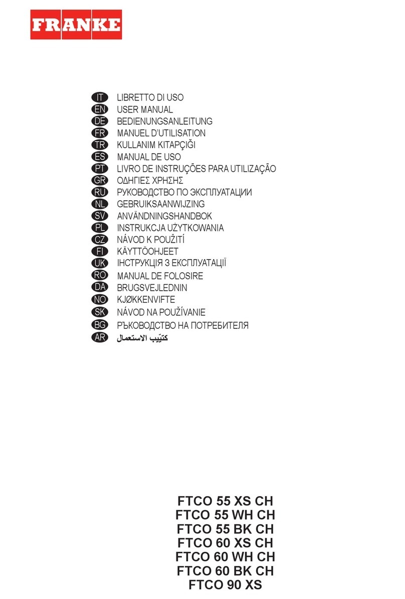 Franke FTCO 60 user manual