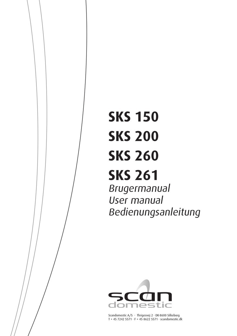 Scandomestic SKS 261 User manual
