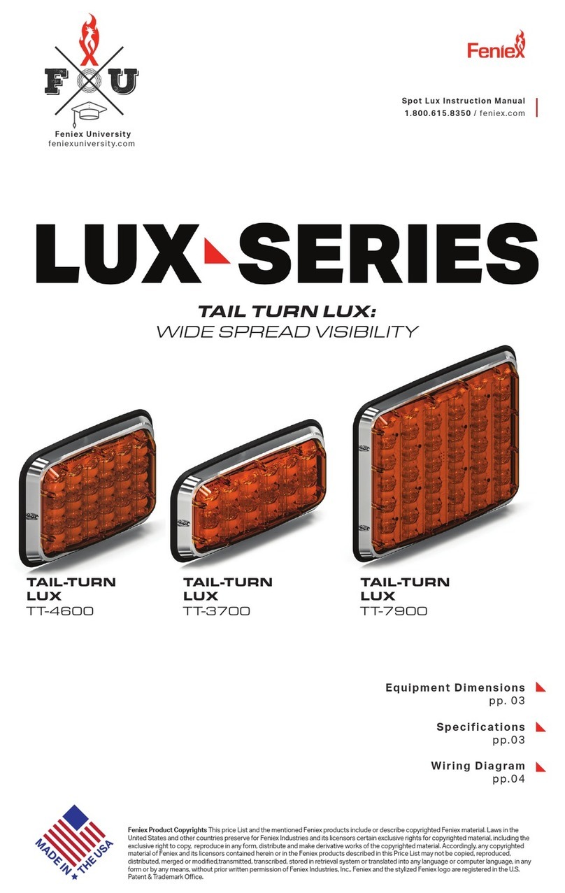 Feniex TAIL-TURN LUX manual