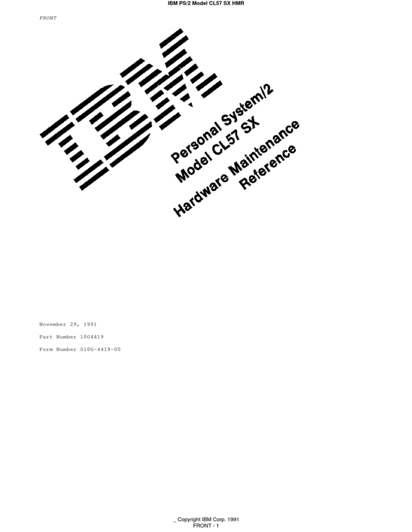 IBM Personal System/2 CL57 SX Owner's manual