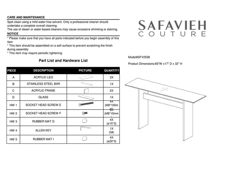 SAFAVIEH COUTURE SFV2538A manual