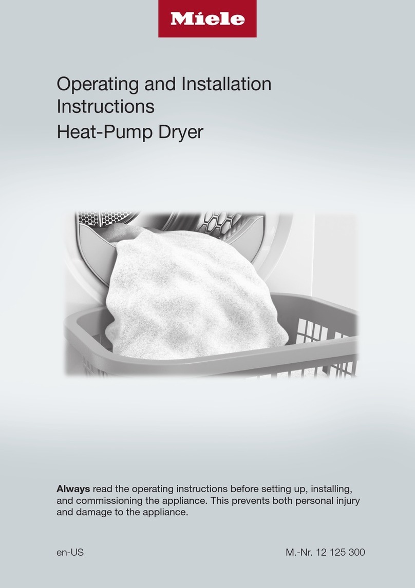 Miele PDR 908 HP EL Operating and installation instructions