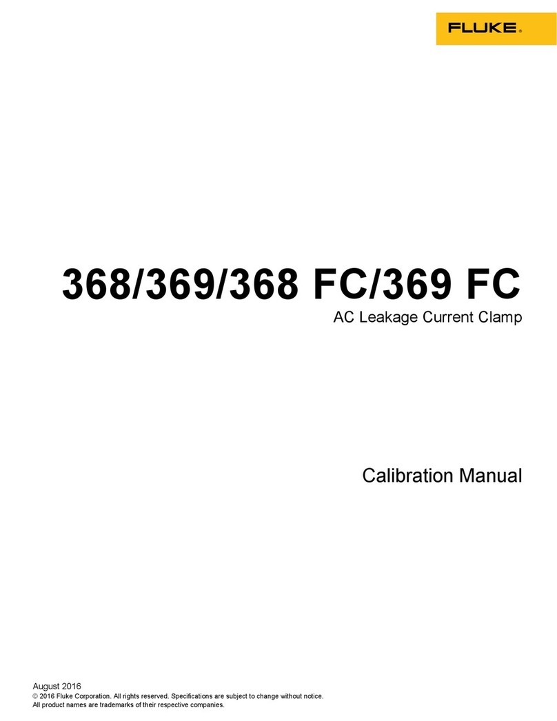 Fluke 368 Use and care manual