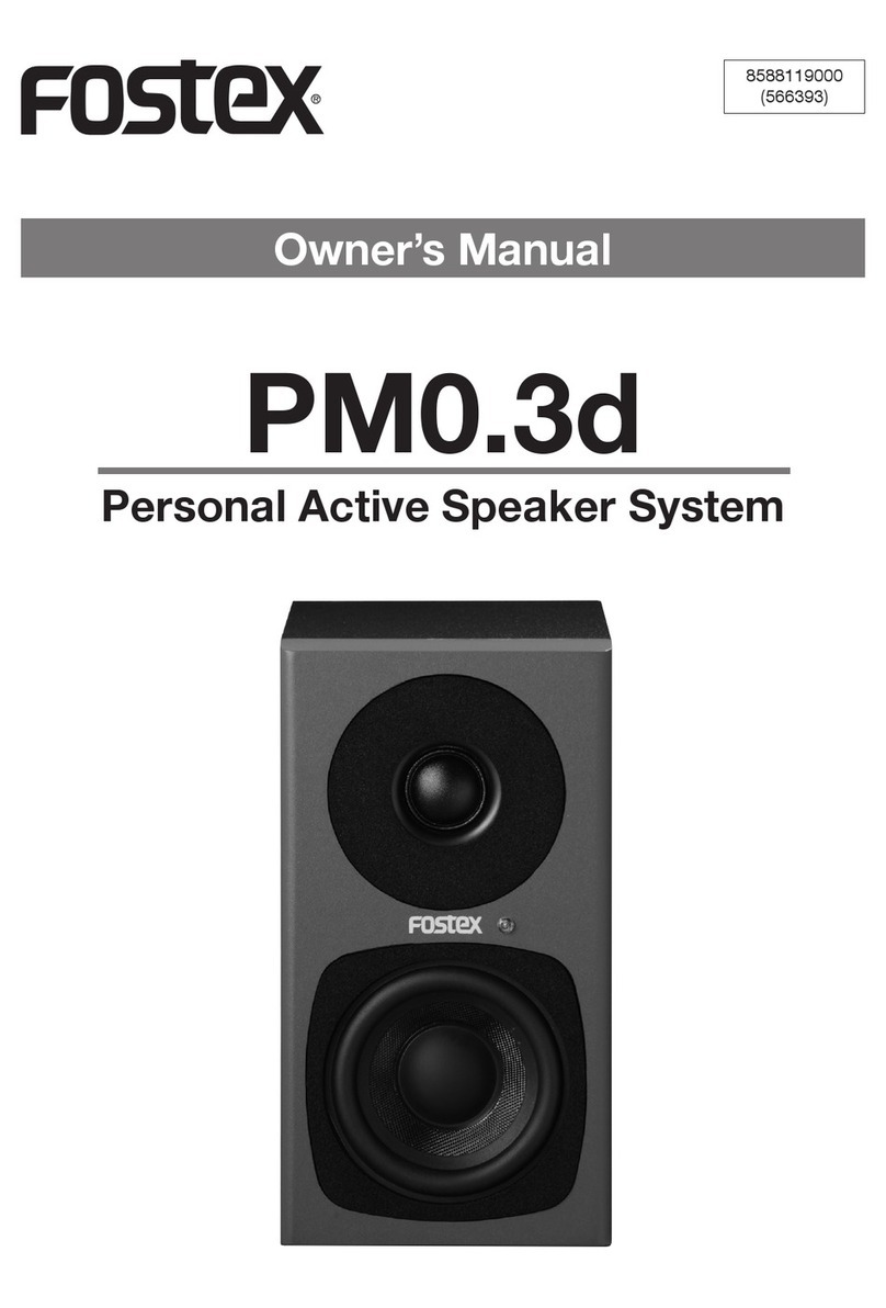 Fostex PM0.3d User manual