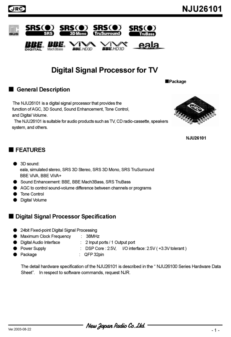 JRC NJU26101 User manual