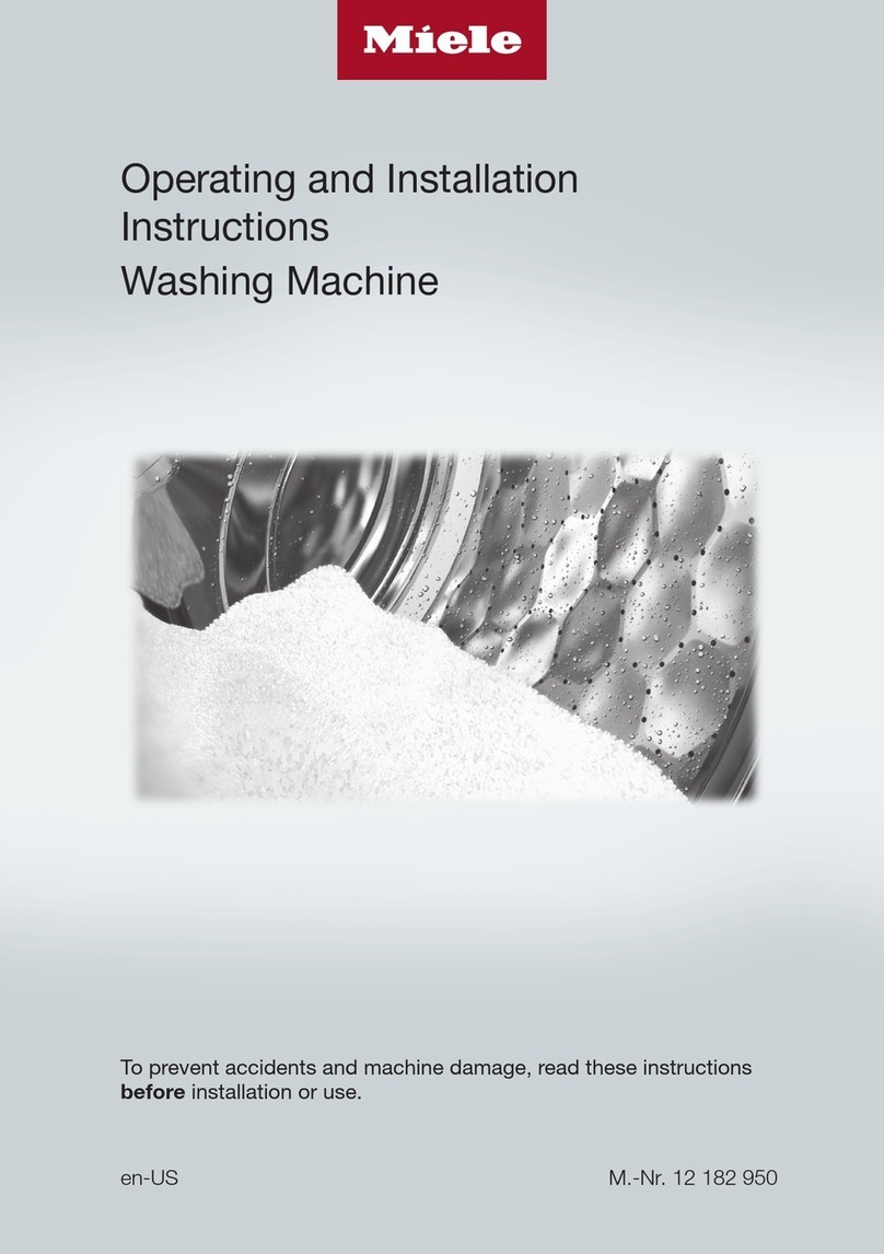 Miele PWM 908 EL DP Operating and installation instructions