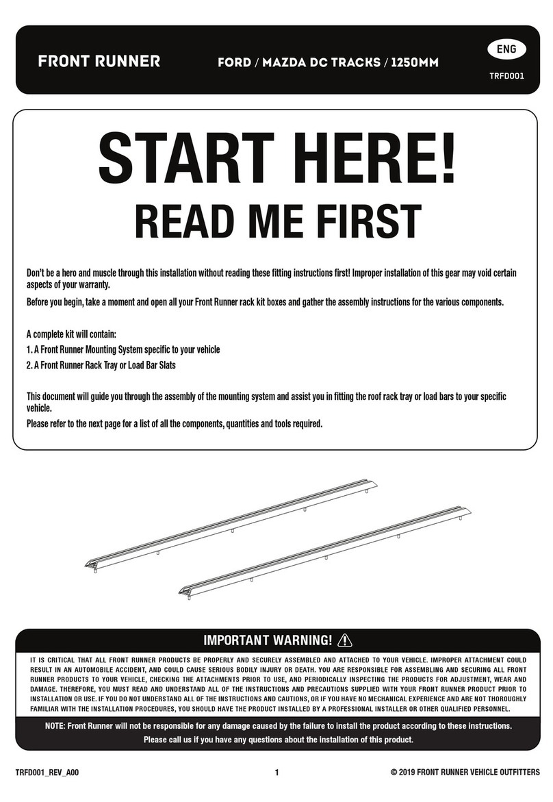 Front Runner TRFD001 quick start guide