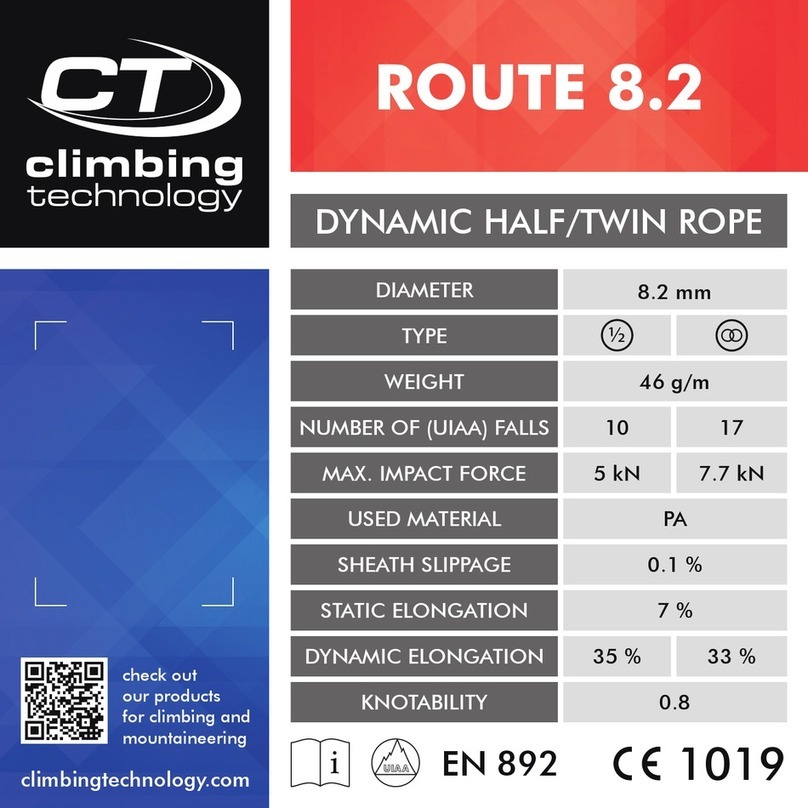 Climbing Technology ROUTE 8.2 User manual