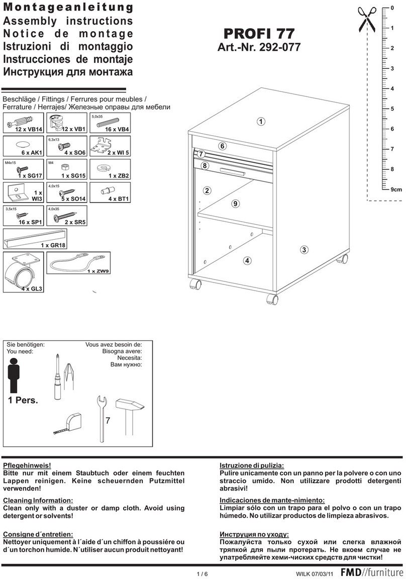FMD Furniture PROFI 77 Assembly instructions