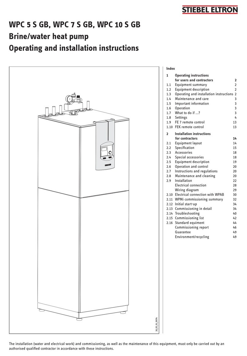 STIEBEL ELTRON WPC 5 S GB User manual