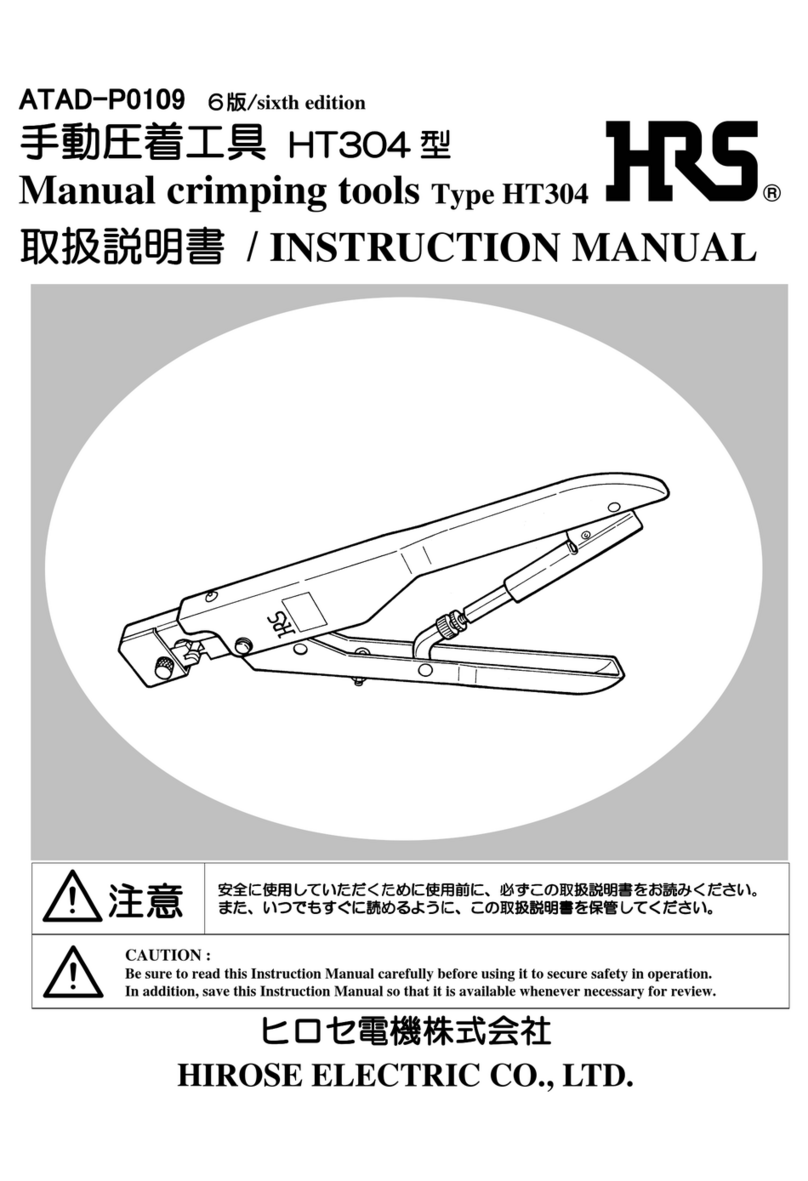 Hirose HRS HT304 Series User manual