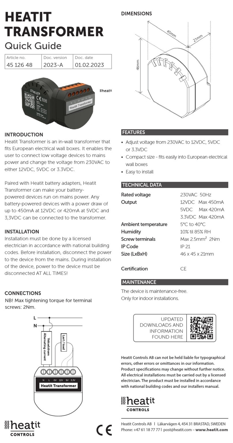 Heatit Controls 45 126 48 quick guide