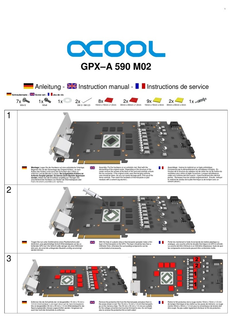 Alphacool GPX-A 590 M02 User manual