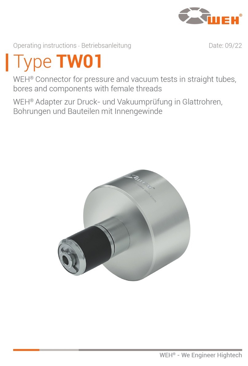 Weh TW01 operating instructions
