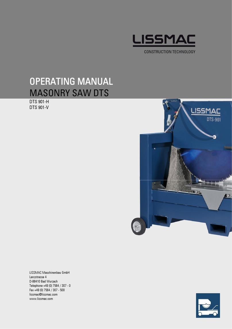 Lissmac DTS 901-H operating manual