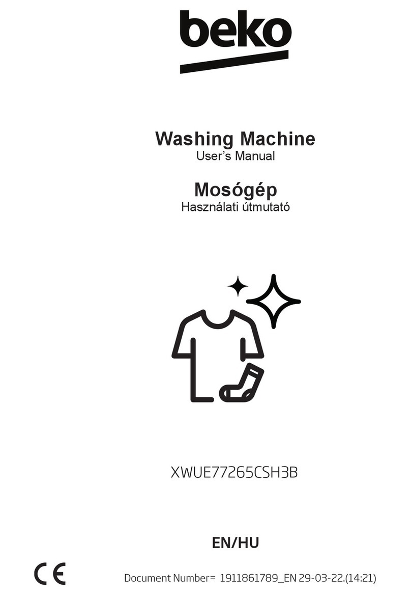 Beko XWUE77265CSH3B User manual
