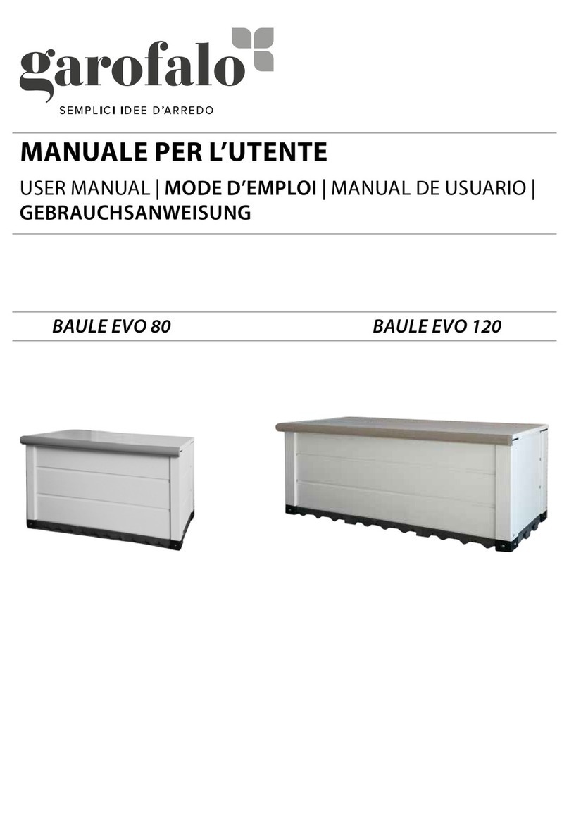 garofalo BAULE EVO 80 BAULE EVO 120 user manual garofalo BAULE EVO 80 BAULE EVO 120 user manual