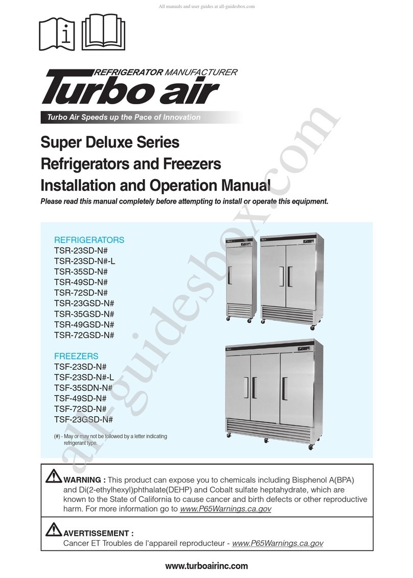 Turboair TSR-23GSD Series User manual