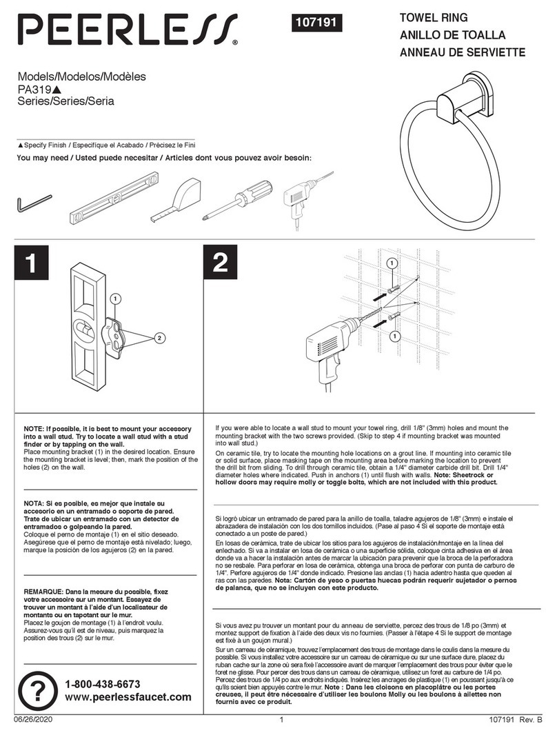 PEERLESS Xander PA319 Series User manual