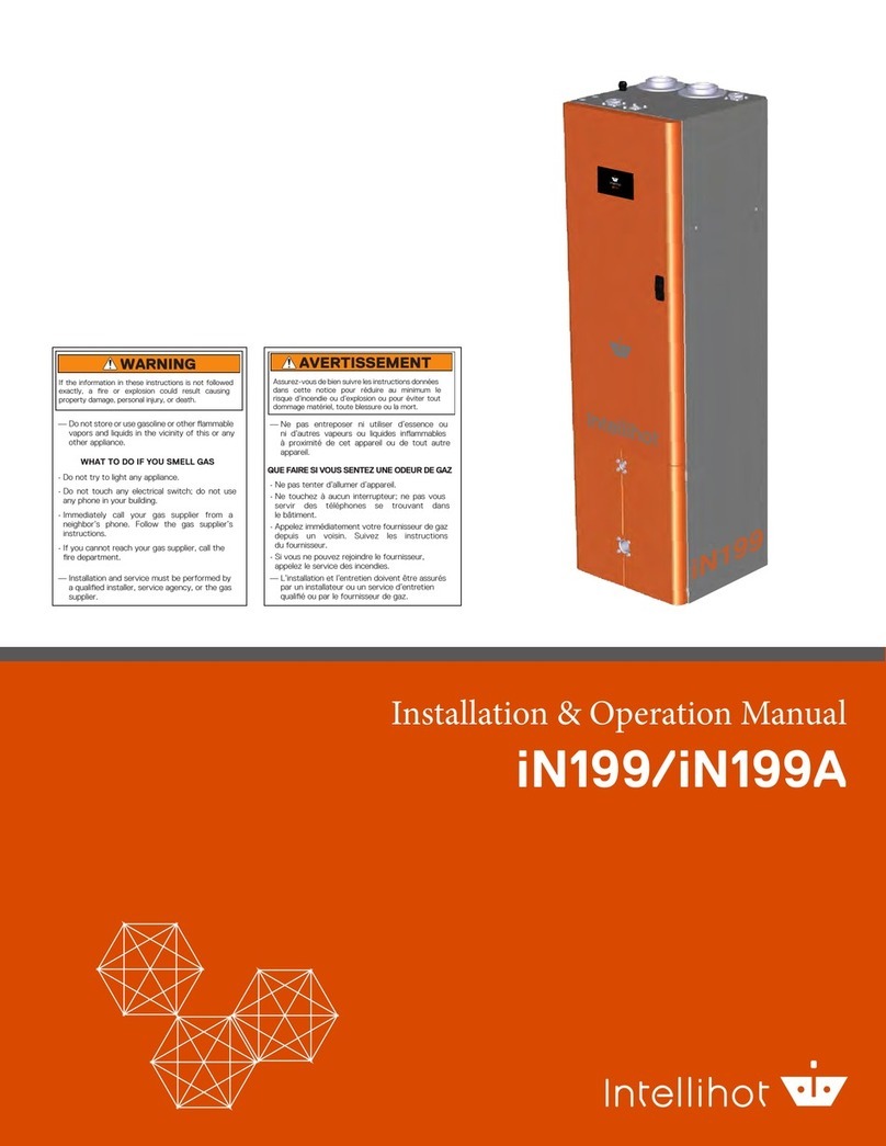 Intellihot iN199A Installation & operation manual