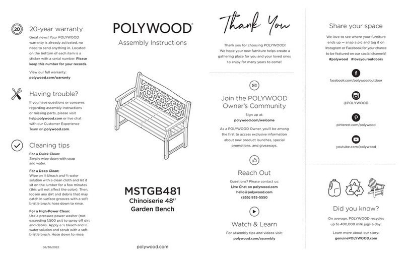 Polywood MSTGB481 User manual