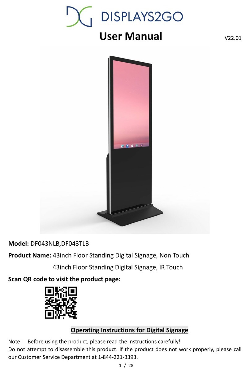 Displays2go DF043NLB User manual